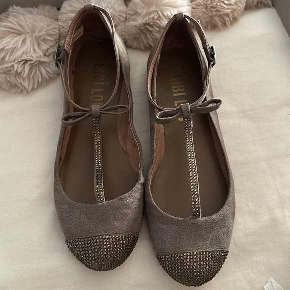 Anthropologie Bibi Lou | Rhinestone Ballet Flats | 36 / 6 - Picture 1 of 10